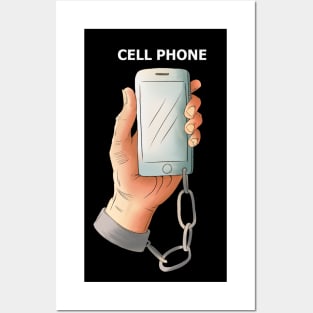 CELL PHONE (black edition) Posters and Art